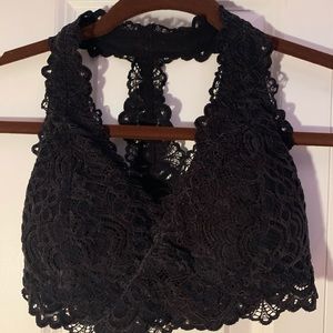 black, bralette, small